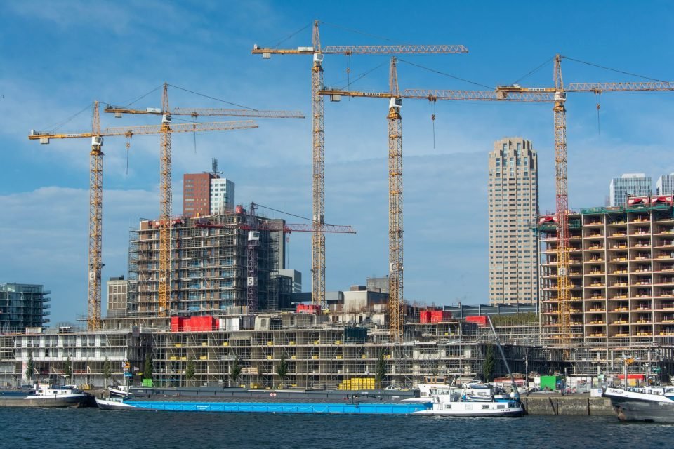 Tower A — structure topped out